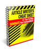 Thumbnail Article Writers Cheat Sheet plr