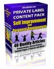 Thumbnail Private Label Article Pack : Self Improvement Articles PLR