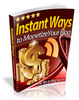 Thumbnail Instant Ways To Monetize Your Blog mrr