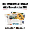 Thumbnail 500 WP Themes with Unrestricted PLR