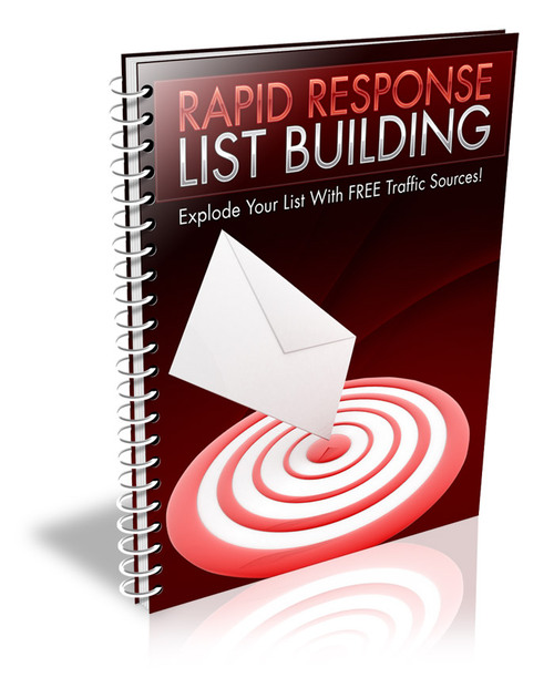 Product picture Rapid Response List Building plr