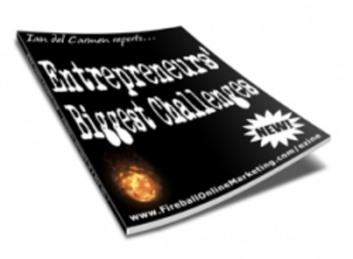 Product picture Entrepreneurs Biggest Challenges plr