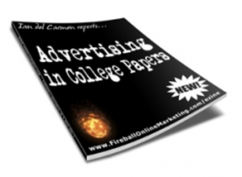 Product picture Advertising in College Papers plr