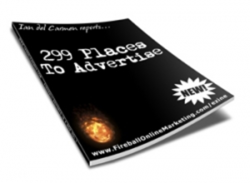 Product picture 299 Places To Advertise plr