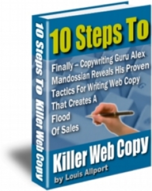 Product picture 10 Steps To Killer Web Copy plr