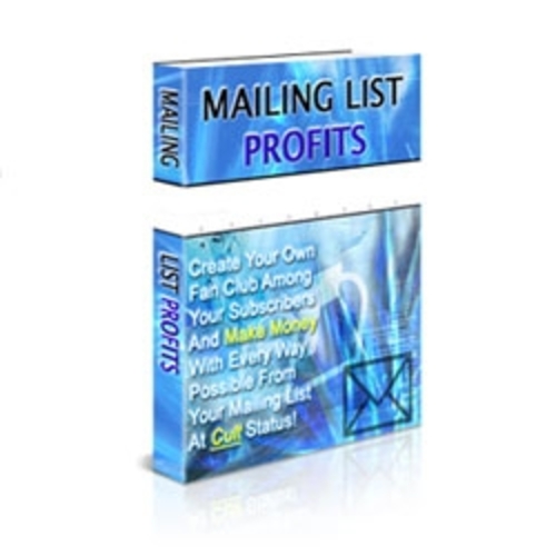 Product picture Mailing List Profits plr