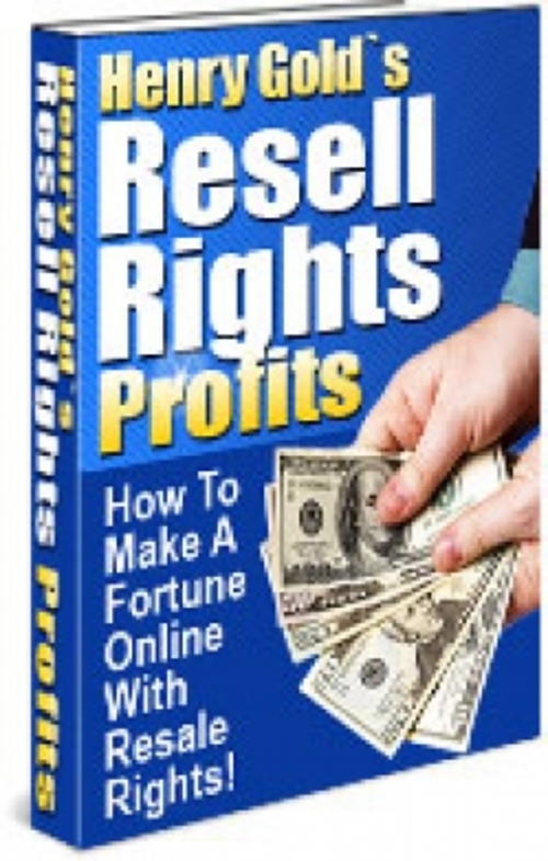 Product picture Resell Rights Profits plr