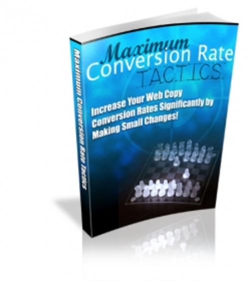 Product picture Maximum Conversion Rate Tactics plr