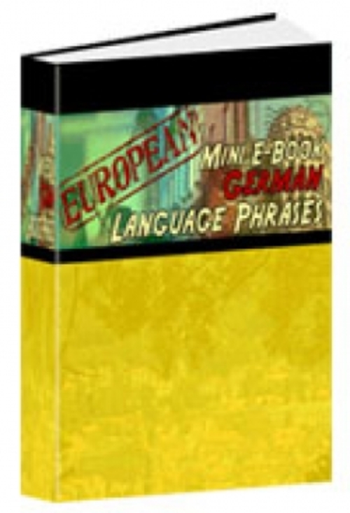 Product picture European Mini E-Book German Language Phrases plr