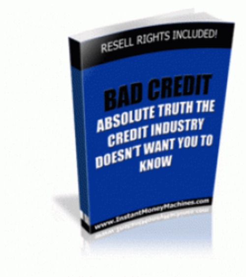 Product picture Bad Credit plr
