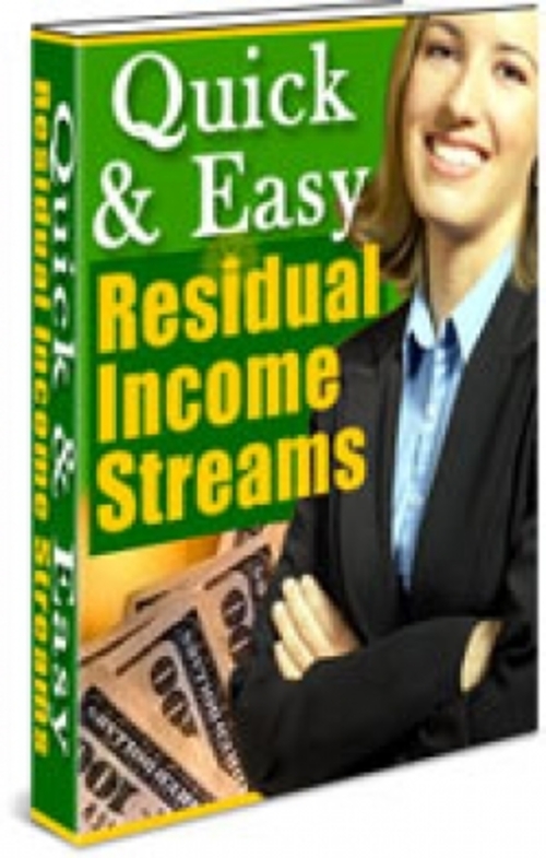Product picture Quick & Easy Residual Income Streams plr
