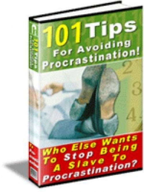 Product picture 101 Tips For Avoiding Procrastination! plr