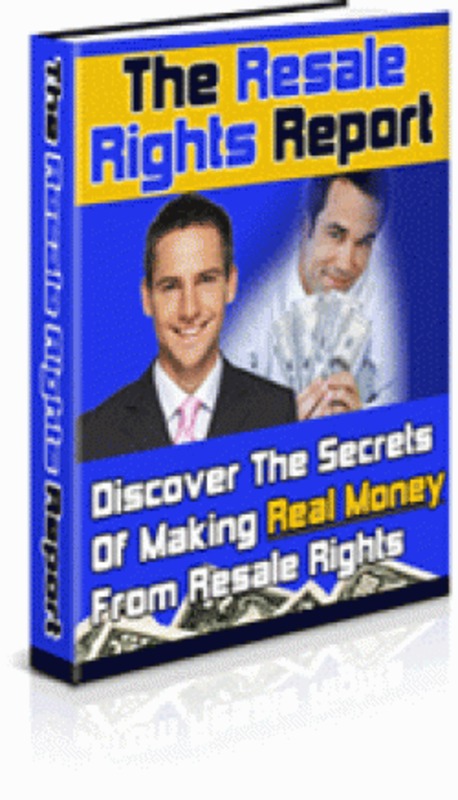 Product picture The Resale Rights Report plr