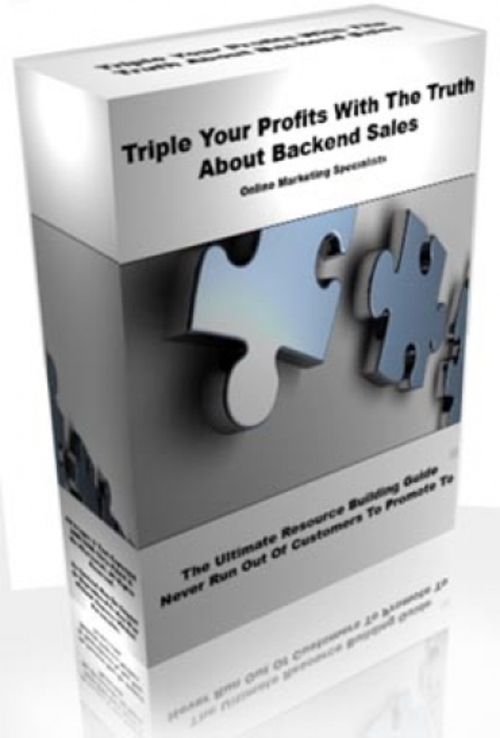 Product picture Triple Your Profits With The Truth About Backend Sales plr