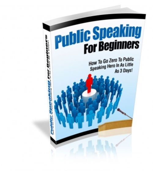Product picture Public Speaking For Beginners plr