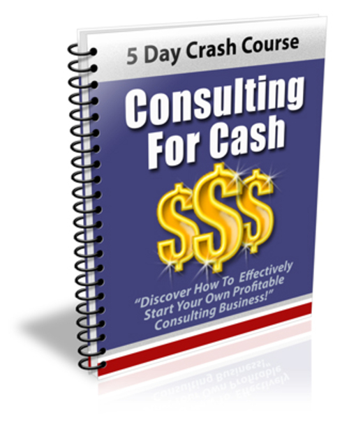 Product picture Consulting For Cash PLR
