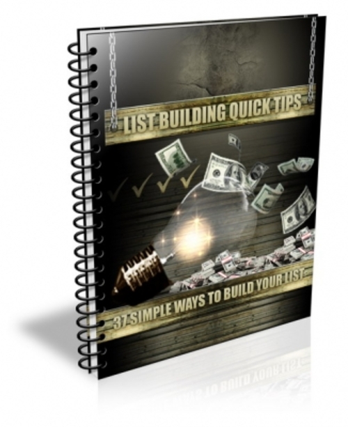Product picture List Building Quick Tips PLR