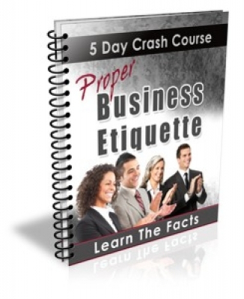 Product picture Proper Business Etiquette PLR