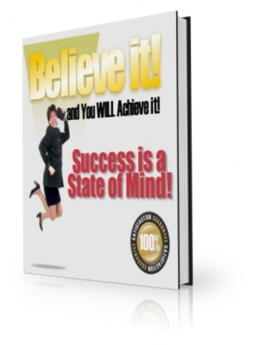 Product picture Believe it and You WILL Achieve it! PLR