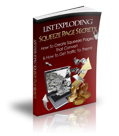 Product picture List Exploding Squeeze Page Secrets PLR