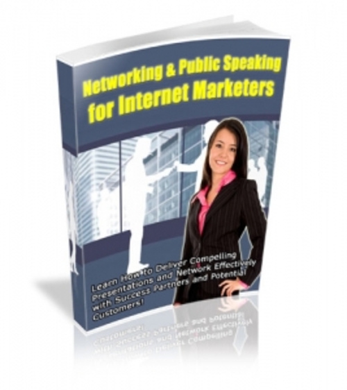 Product picture Networking & Public Speaking For Internet Marketers PLR