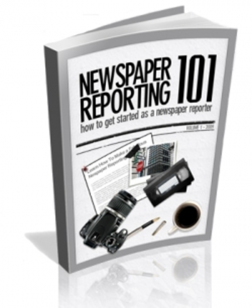 Product picture Newspaper Reporting 101 PLR