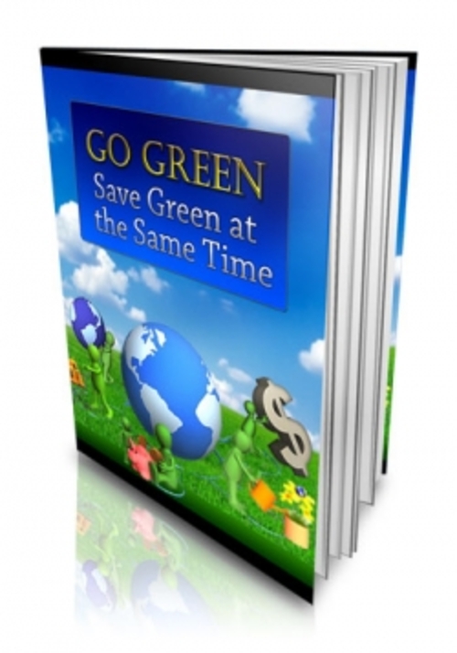Product picture Go Green - Save Green at the Same Time
