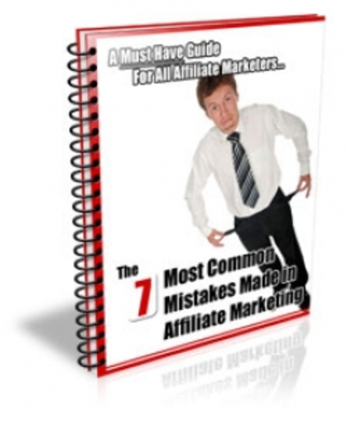 Product picture 7 Most Common Mistakes Made in Affiliate Marketing PLR