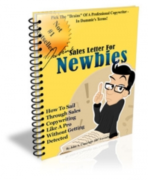 Product picture Sales Letter For Newbies PLR