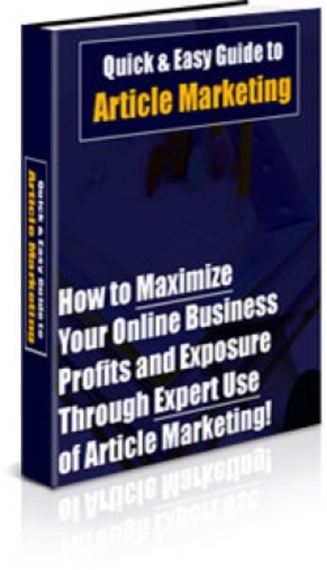Product picture Quick & Easy Guide to Article Marketing PLR