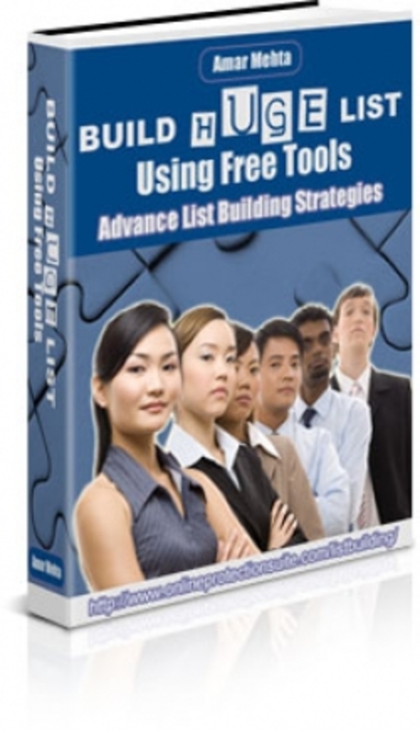 Product picture Build HUGE List Using Free Tools PLR