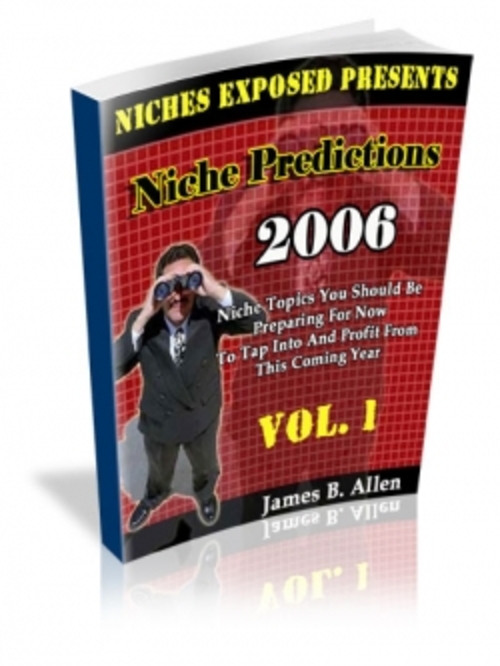 Product picture Niche Predictions 2006 Vol. 1 PLR