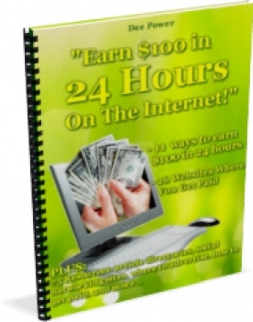 Product picture Earn $100 in 24 Hours On The Internet PLR
