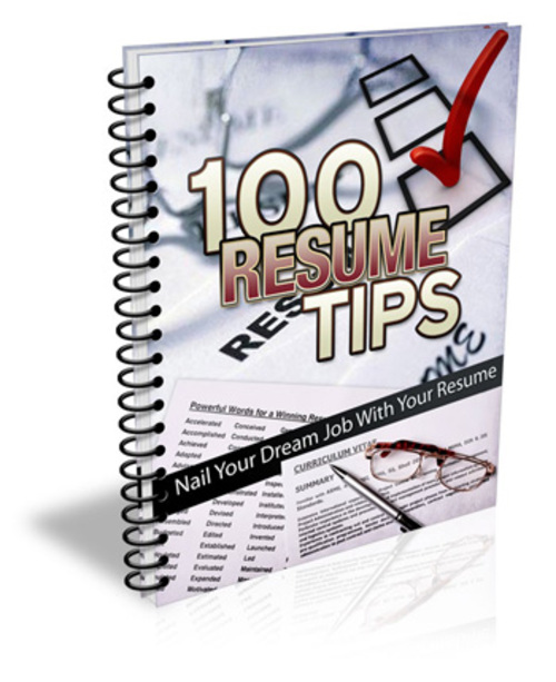 Product picture 100 Resume Tips MRR