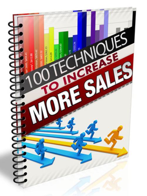 Product picture 100 Techniques to Increase More Sales MRR