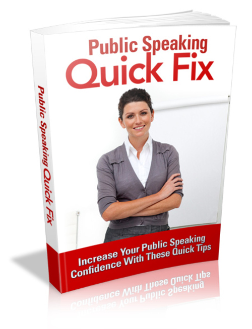 Product picture Public Speaking Quick Fix mrr