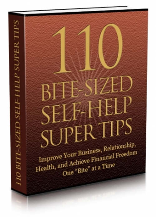 Product picture 110 Bite-Sized Self-Help Super Tips mrr