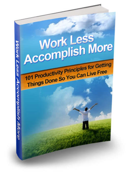 Product picture Work Less Accomplish More mrr