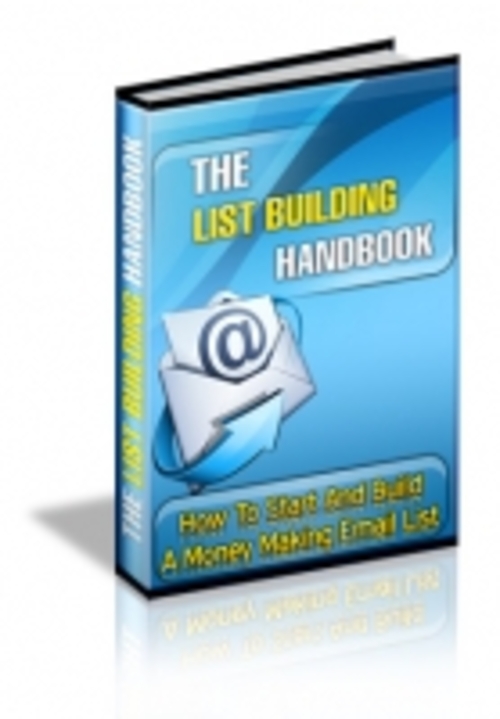 Product picture The List Building Handbook mrr