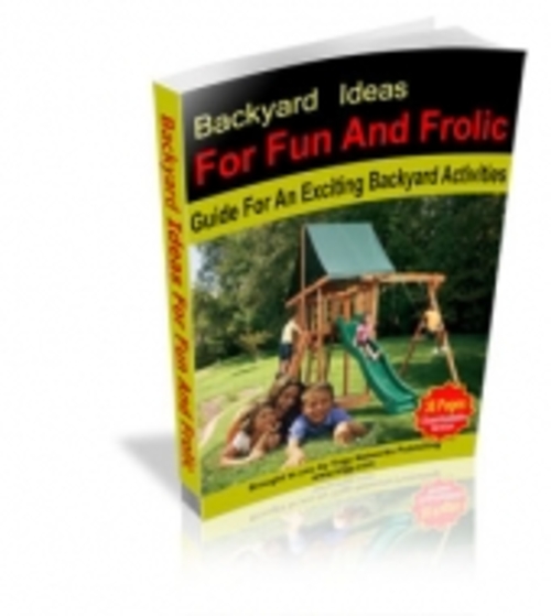 Product picture Backyard Ideas For Fun And Frolic mrr