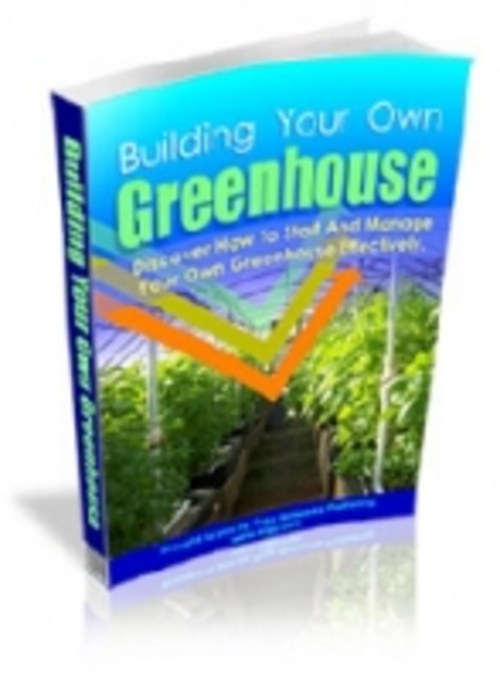 Product picture Building Your Own Greenhouse mrr