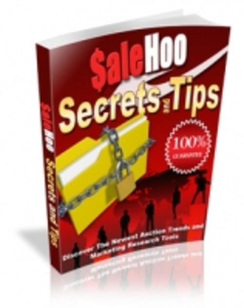 Product picture SaleHoo Secrets and Tips mrr