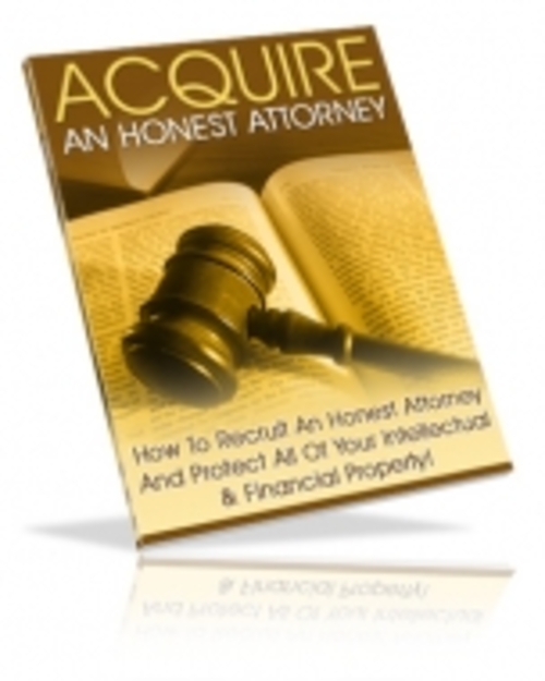 Product picture Acquire An Honest Attorney mrr