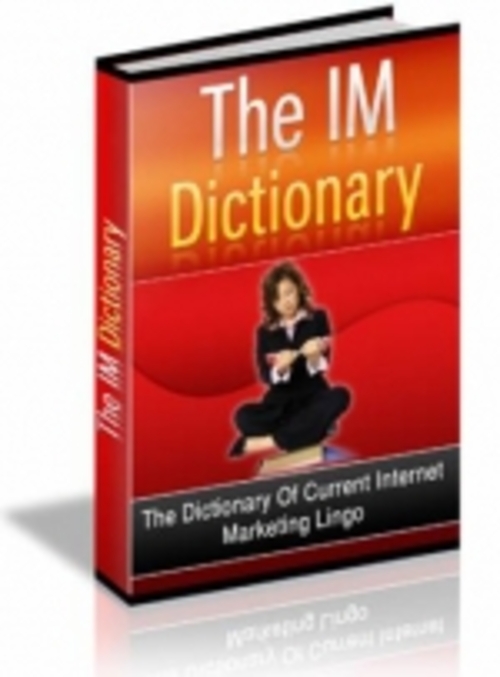 Product picture The IM Dictionary mrr