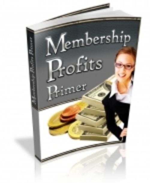 Product picture Membership Profits Primer mrr