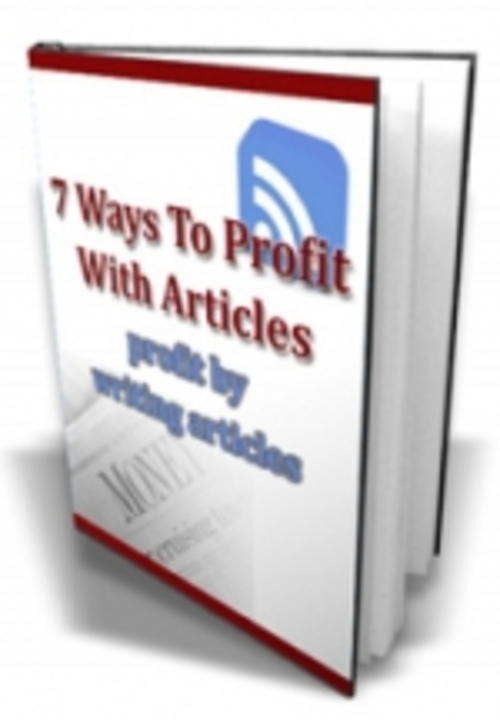 Product picture 7 Ways To Profit With Articles mrr
