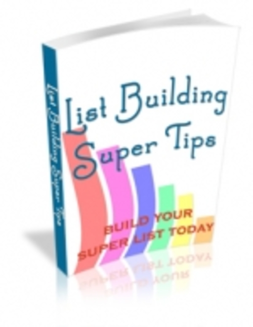 Product picture List Building Super Tips mrr