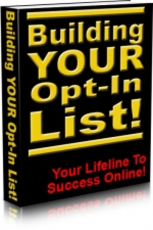 Product picture Building Your Opt-In List! mrr