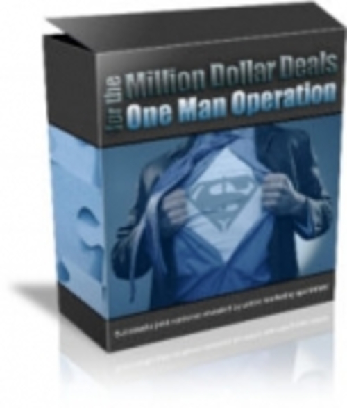 Product picture Million Dollar Deals For The One Man Operation mrr
