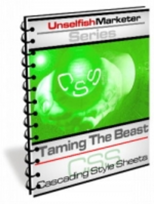 Product picture Taming the Beast - Cascading Style Sheets mrr